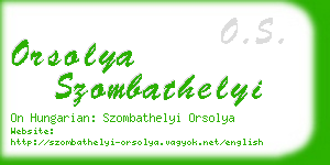 orsolya szombathelyi business card